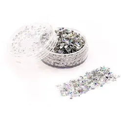 EULENSPIEGEL Bio-Glitter "Sterne", silber