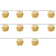 MARELIDA LED Lichterkette Origami Lampions 3,6 m Weiß