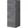 Saphir Quickset 945 Badschrank mit 1 Tür, 2 Schubladen 35 x 90,5 x 33 cm Oxid Dunkelgrau