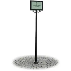 Verzierte Aushang-, Werbe-/Infotafel fur Altstadt h28731