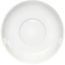 Stalgast 12 Suppen-Untertassen, klein, reinweißes Hotelporzellan, Serie Isabell, Ø 140 mm
