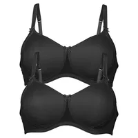 Anita 2er Pack Schalen BH Lace Rose in Schwarz