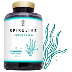 N2 Natural Nutrition Spirulina Chlorella Algen Kapseln