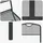 vidaXL Gartenmöbel Set 5-tlg. Grau