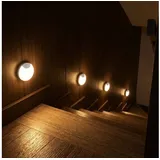 ideoon lights ideoon 4er Set LED Schrankleuchte mit Bewegungssensor – Wiederaufladbares Nachtlicht, Magnetisch & Kabellos – Ideal als Treppenlicht & für Kleiderschrank