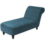 TOPCHANCES Samt Chaiselongue Schonbezüge, Liegesessel Stuhlbezug, Relaxliege Deluxe Stuhlbezüge, Schonbezug Stretch rutschfest (Navy Blau)