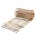 Kadax Staketenzaun 80 x 80 cm Haselnuss