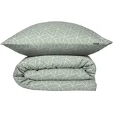 SCHIESSER Tris Grafikprint Mint 135 x 200 cm + 80 x 80 cm