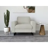 PLACES OF STYLE Loveseat »Pinto 105 cm, Cord, Chenille, Lederoptik«, mit Keder, Metallfüßen und auch in Cord Bezug erhältlich