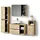 livinity® Vomano 4-tlg. Braun/Eiche