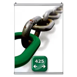 Poster-Snap Klemmleisten-Set - Profil-Länge: 425 mm