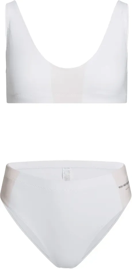 MIDOYA SwimmiieTM - Dein sportlicher High-Waisted Bikini M - SwimmiieTM Bikini - weiß - M