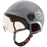 Jethelm mit Visier Motorradhelm Herren Damen Helm Motorrad Roller Helm Mopedhelm Chopper Retro Mofa ECE DOT Zertifiziert