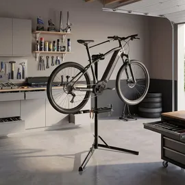 Juskys Klappbarer Fahrrad Reparaturständer, höhenverstellbar, bis 50 kg, schwarz