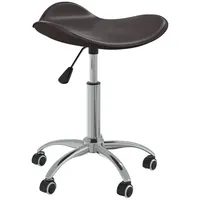 VidaXL Friseur Rollhocker Braun Kunstleder