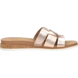 SKECHERS Desert KISS Low Peak Look Damen Schiebe-Sandalen, Gold, 41 EU