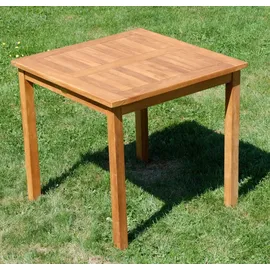 aleos JAV-ALPEN Gartentisch 80 x 80 x 75 cm Braun