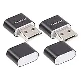 PEARL Mini USB Stick: 2er-Set Mini-Cardreader für microSD(HC/XC)-Karten bis 128 GB & USB (Micro SD USB, microSD Kartenleser, microSDHC Speicherkarten)