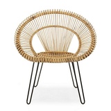 Natur24 Sessel Esteban aus Rattan, Natur