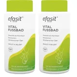 efasit Vital Fußbad, 400g – basischer Hornhaut Badezusatz, für wohlriechende, gepflegte und entspannte Füße, Hornhautweicher, bis zu 30 Anwendungen (Packung mit 2)