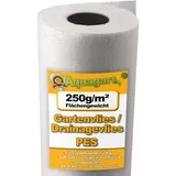 Aquagart 80m2 Geotextilvlies Gartenvlies Unkrautvlies Teichvlies 250g 1,6m