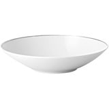 Rosenthal Schale TAC Gropius Platin Schüssel 35 cm, Porzellan, (Schüsseln & Schalen), Schalen / Schälchen / Schüsseln bunt|silberfarben