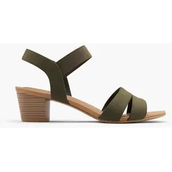 Sandalette - Damen - khaki