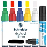 Schneider Paint-It 330 V1 Acrylstifte farbsortiert 15,0 mm, 6 St.