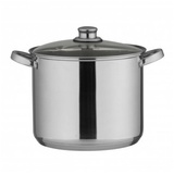 Testrut axentia Kochtopf 128013, 10 Liter, induktionsgeeignet, aus Edelstahl, 24 x 20cm (ØxH)