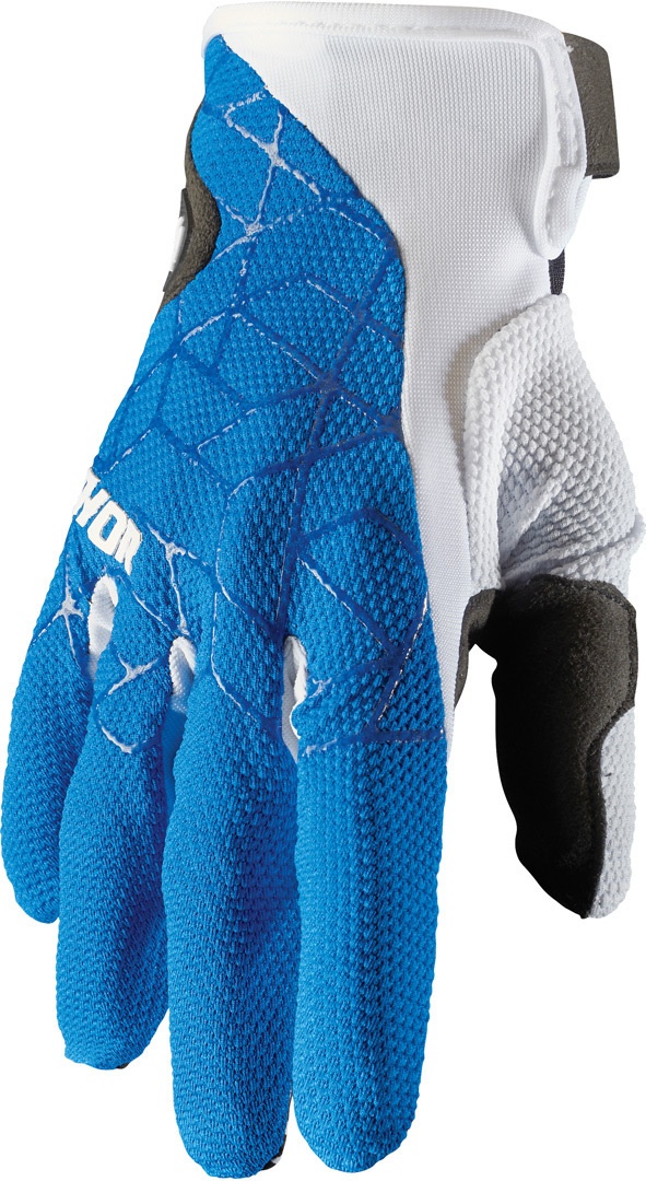 Thor Draft Motorcross handschoenen, wit-blauw, XS