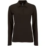 SOL ́S SOLS Womens Long-Sleeve Piqué Polo Shirt \Perfect\" Schwarz Black XL"