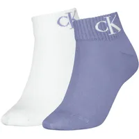 Stichd b.v. Calvin Klein Damen Socken Monogram Quarter 2er