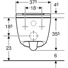 Geberit AquaClean Sela mit WC-Sitz Weiß KeraTect