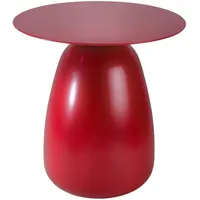 Kayani Beistelltisch, Rot, Holz, 32.5x34x32.5 cm, Wohnzimmer, Wohnzimmertische, Beistelltische