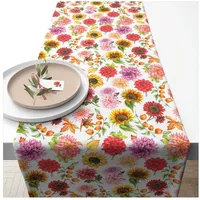 Ambiente Home Ambiente Tischläufer 40x150cm Herbstblüte 16619770