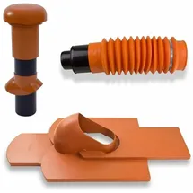 Klüber Klöber-set2 Dachentlüftung Dn100 Rot Biberschwanz Lüftungsziegel