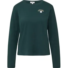 s.Oliver Verkürztes Longsleeve mit Stickerei-Detail - 38