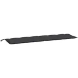 vidaXL Bankauflage 200 x 50 x 7 cm schwarz 1 St.