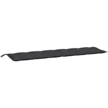 vidaXL Bankauflage 200 x 50 x 7 cm schwarz 1 St.