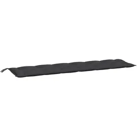 vidaXL Bankauflage 200 x 50 x 7 cm schwarz 1 St.
