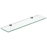 AQUABATOS Wandregal Glasregal Badezimmer aus Sicherheitsglas ESG Wandablage Glasablage Bad, Badablage unter Spiegel Badezimmerregal, 1-tlg 50 cm x 11 cm