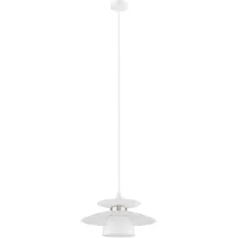 EGLO Brenda 1-flg. 32 cm rund Nickel matt, weiß