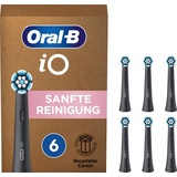 Oral B Oral-B Aufsteckbürsten iO Sanfte Reinigung BLACK 6er FFU