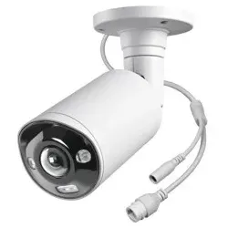 Indexa 29249 IP-Kamera 8MP Fischaugen-Netzwerkkamera 180° Erfassung KI, PoE, IR25m, weiß NWB6859-180 NWB6859180