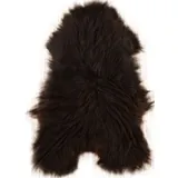 KUHFELL online & NOMAD Fellteppich ECHTES ISLAND LAMMFELL LANGWOLLIG SCHAFFELL TEPPICH XL IN DIV. FARBEN braun 120 cm