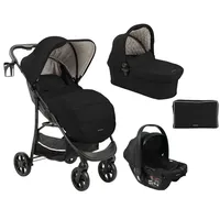 KIKKABOO Kombikinderwagen 3 in 1 Selina Autositz Adapter Babywanne