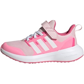 adidas Fortarun 2.0 Cloudfoam Elastic Lace Top Strap Shoes-Low (Non Football), Clear pink/FTWR White/Bliss pink, 38 2/3 EU