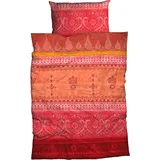 Satin orange 135 x 200 cm + 40 x 80 cm