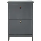 Hti-Living Hayet 2 Fächer 80 x 100 x 30 cm grau
