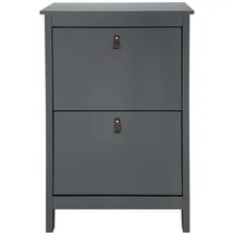 Hti-Living Hayet 2 Fächer 80 x 100 x 30 cm grau
